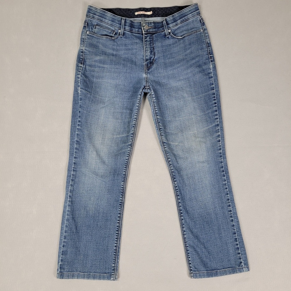 Levi's 525 Jeans Women's 12 31x28* Blue Perfect Waist Straight Fit Stretch Denim